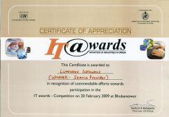 CII IT Award 2009 as Best IT Service Provider