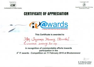 CII IT Award 2010 Award as Best IT Service Provider