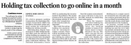 Introduction of Online Holding Tax Payment System