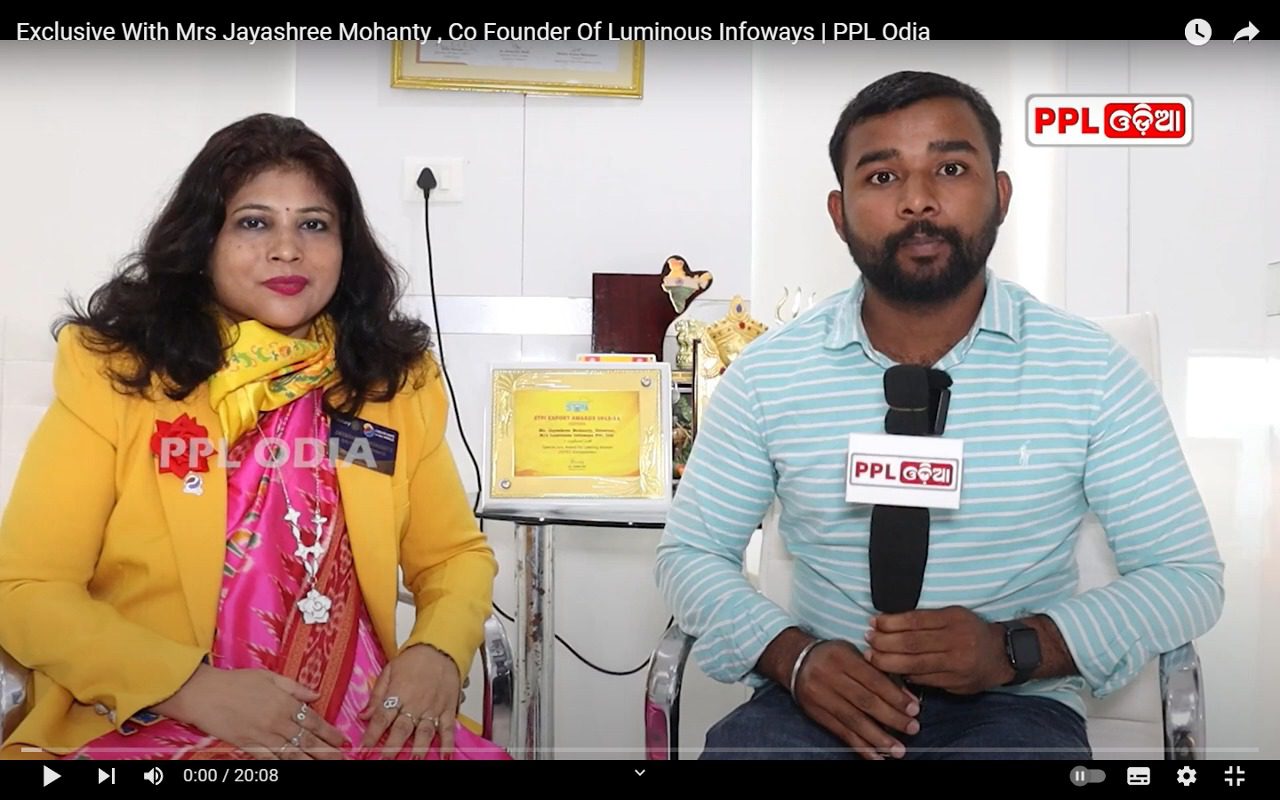 Exclusive With Mrs Jayashree Mohanty , Co Founder Of Luminous Infoways | PPL Odia