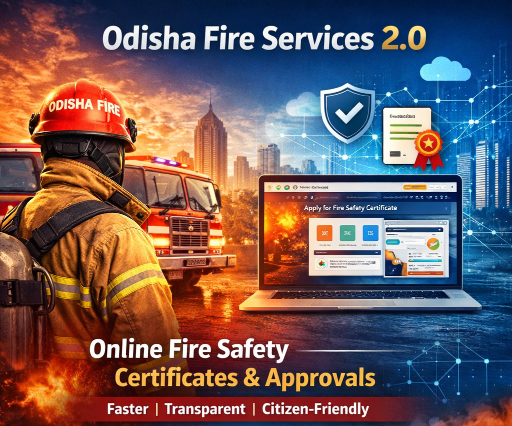 Odisha Fire Services 2.0 – Now Live (Transforming Fire Safety Services Through Digital Innovation)